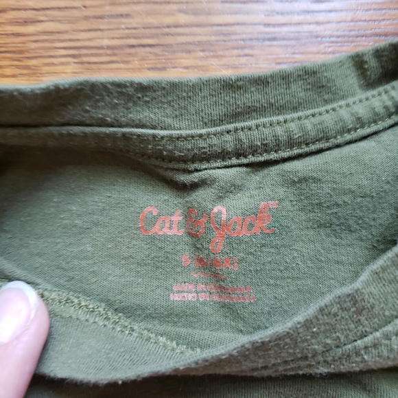 Cat & Jack | 1 Graphic Tee & 1 Velour Star Patterned Pants | S - Picture 3 of 8